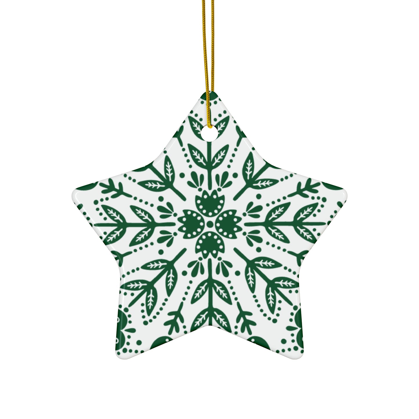 Tulip Icicle Scandinavian Christmas Ceramic Ornaments (1pc, 3pcs, 5pcs, 10pcs)