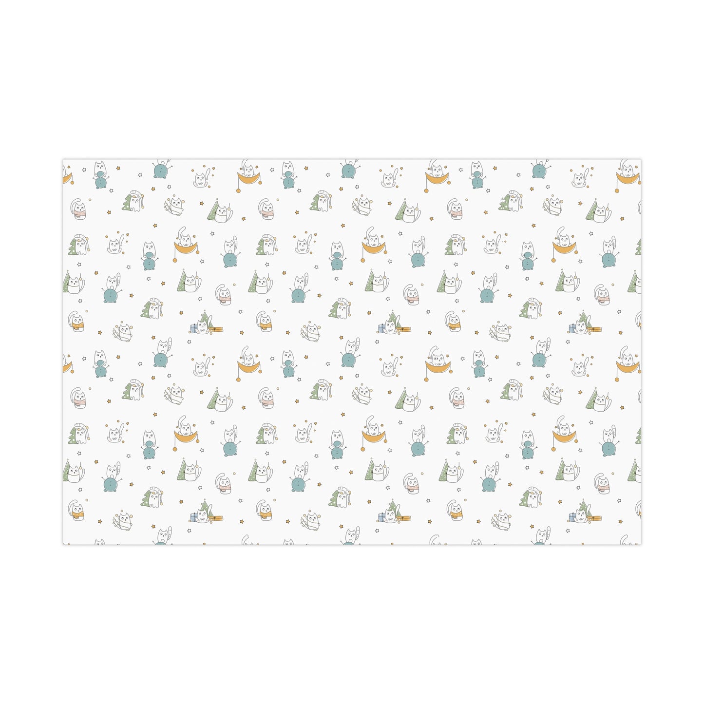 Winter Cats Festive Christmas Gift Wrap Papers