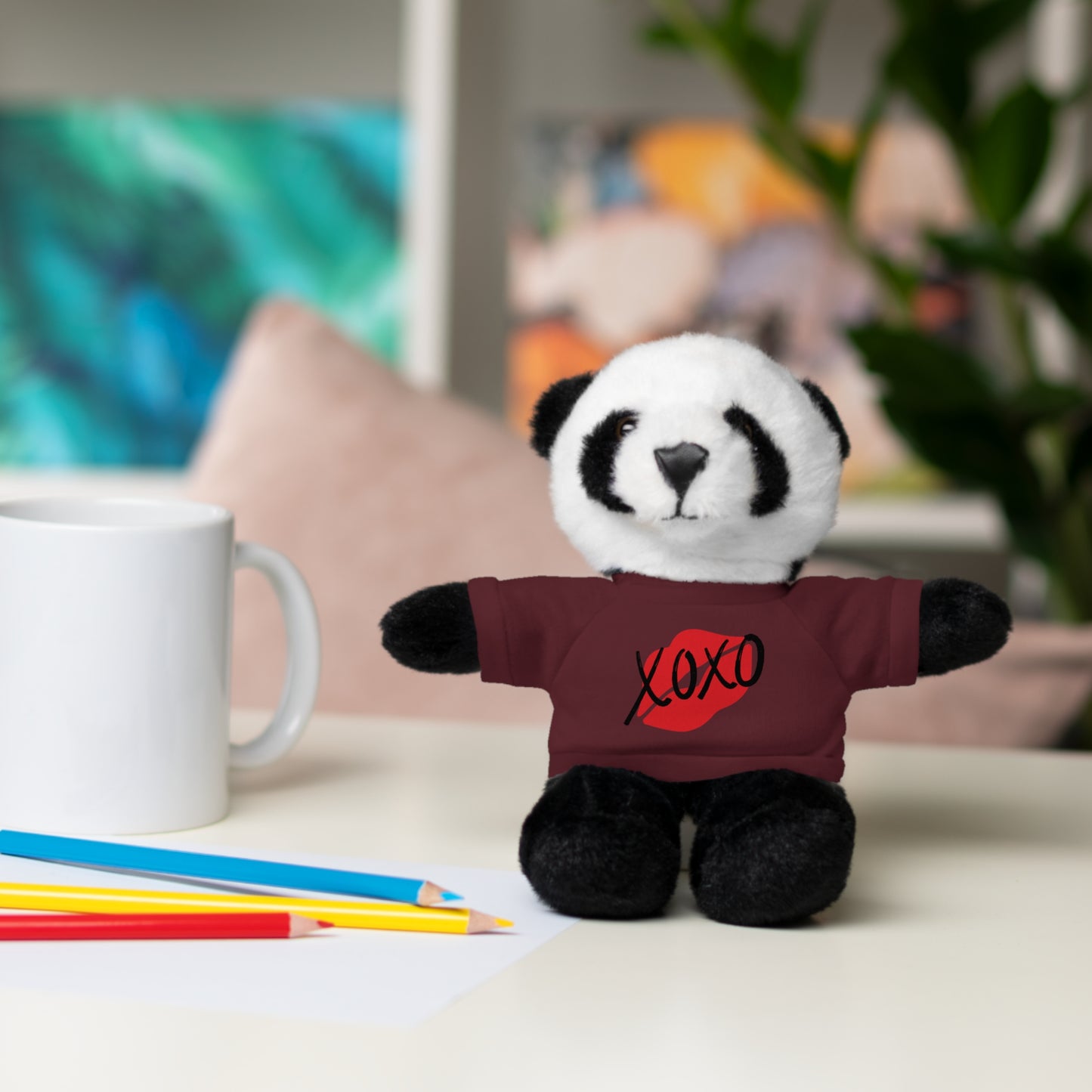 XOXO Kiss Valentine Stuffed Animals with Tee | Valentines Day Gifts