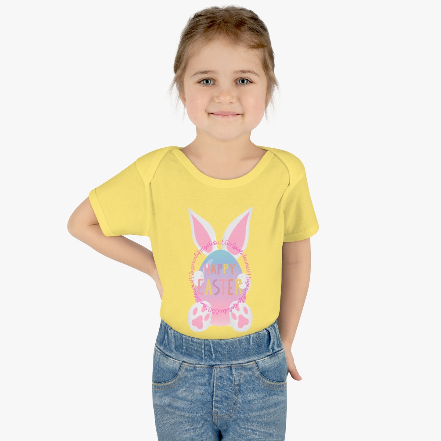 Eggspialidocious Infant Baby Rib Bodysuit