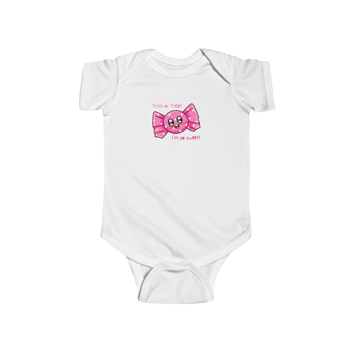 Trick or Treat Im So Sweet Halloween Infant Fine Jersey Bodysuit