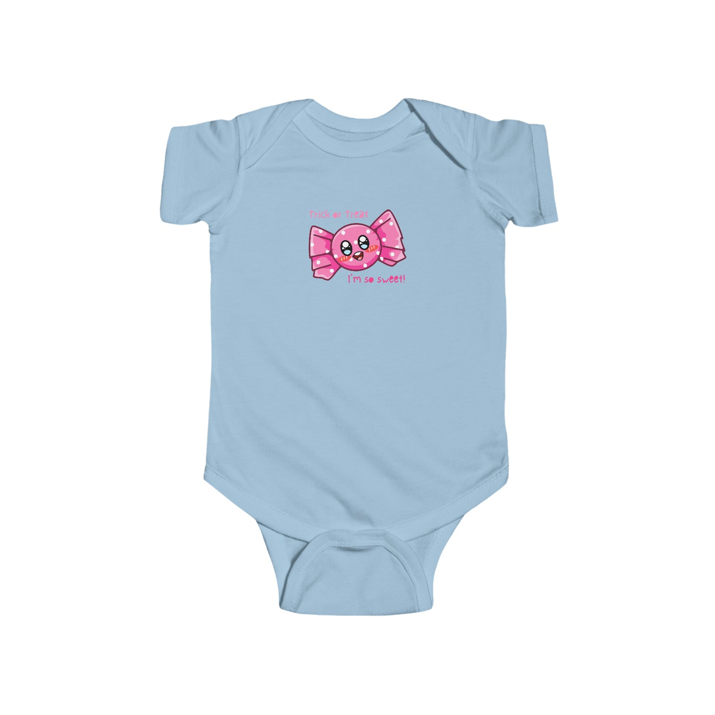 Trick or Treat Im So Sweet Halloween Infant Fine Jersey Bodysuit