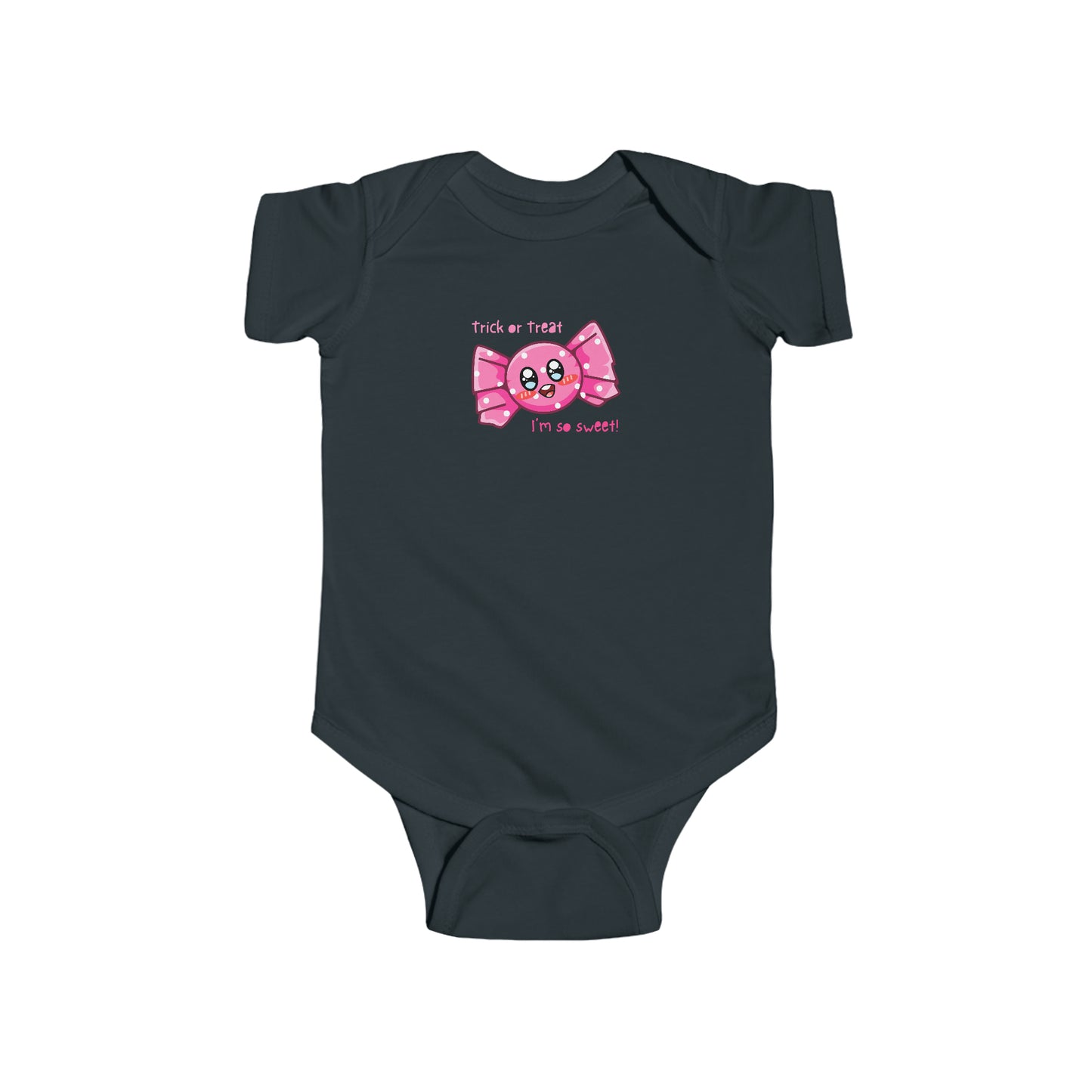 Trick or Treat Im So Sweet Halloween Infant Fine Jersey Bodysuit
