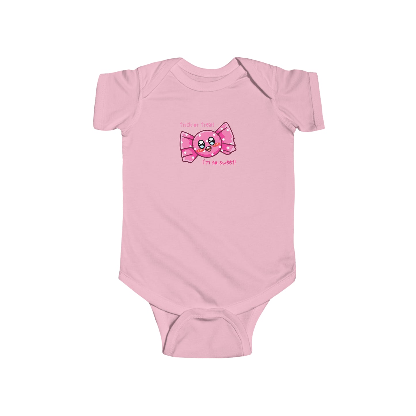 Trick or Treat Im So Sweet Halloween Infant Fine Jersey Bodysuit
