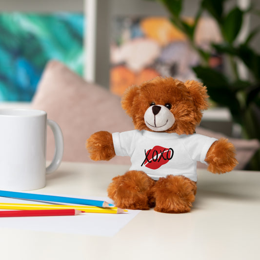 XOXO Kiss Valentine Stuffed Animals with Tee | Valentines Day Gifts