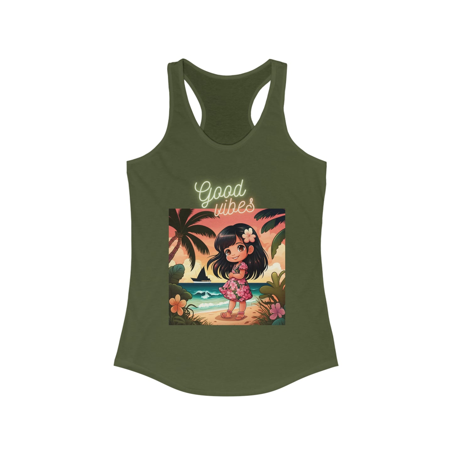 Good Vibes Women's Ideal Racerback Tank