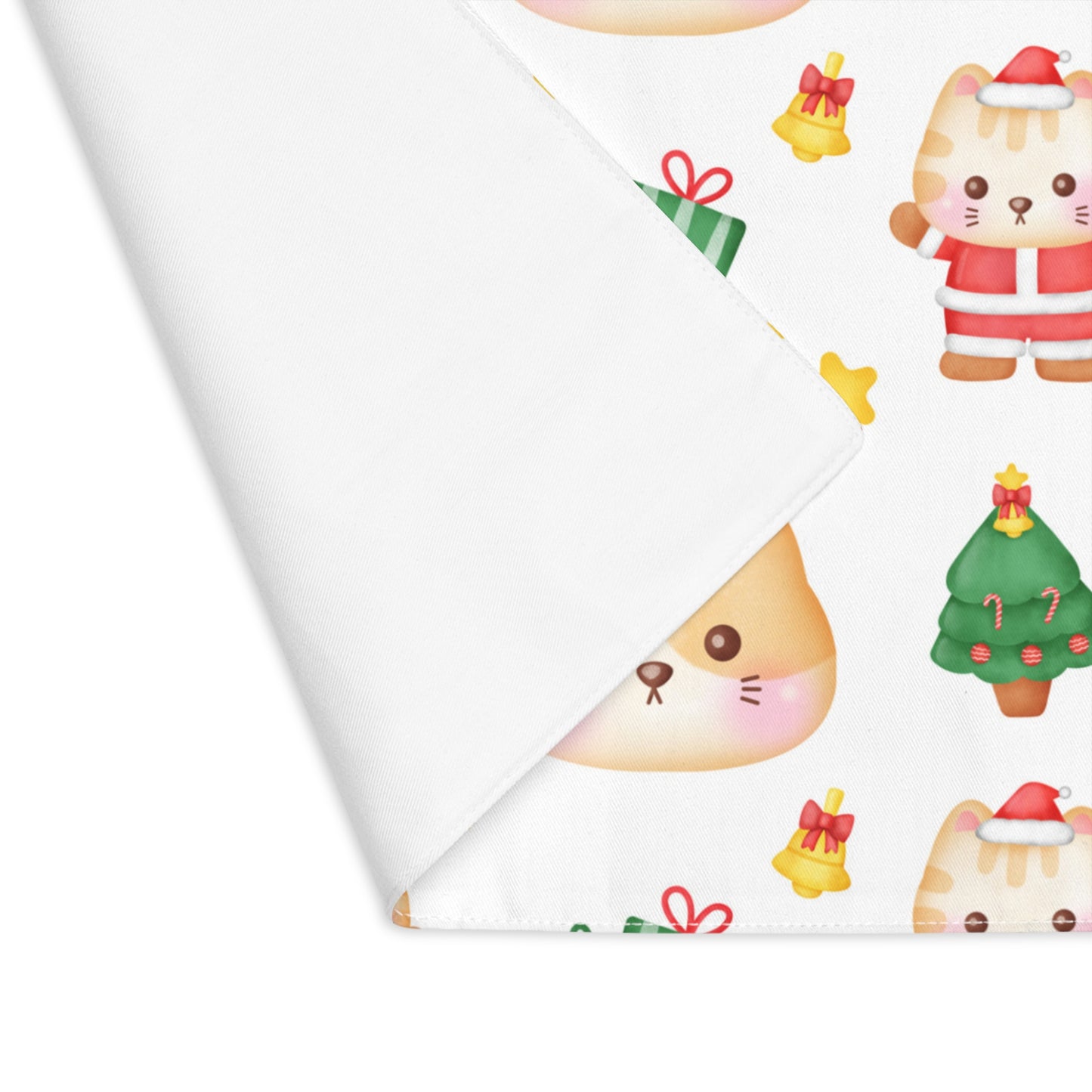 Santa Cat Christmas Placemat, 1pc