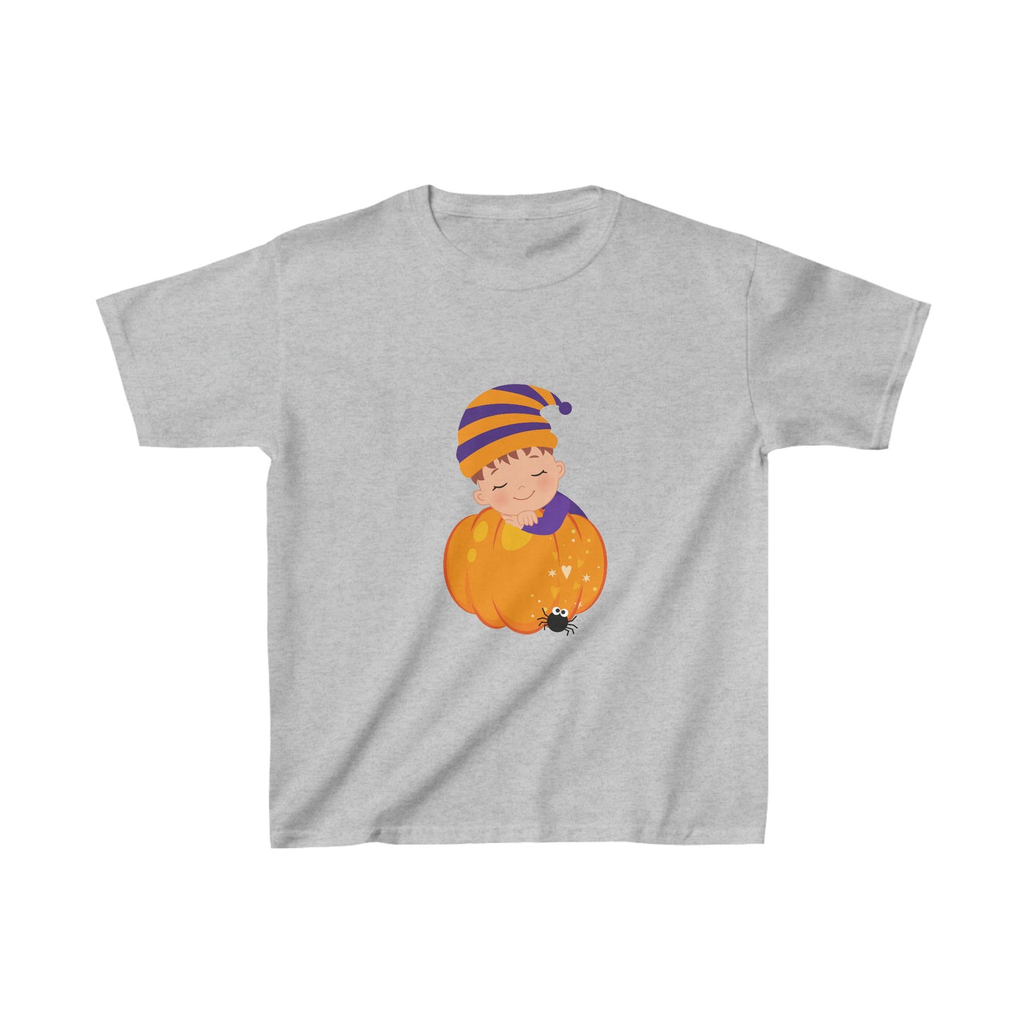 Halloween Sleepy Little Pumpkin Kids Heavy Cotton™ Tee