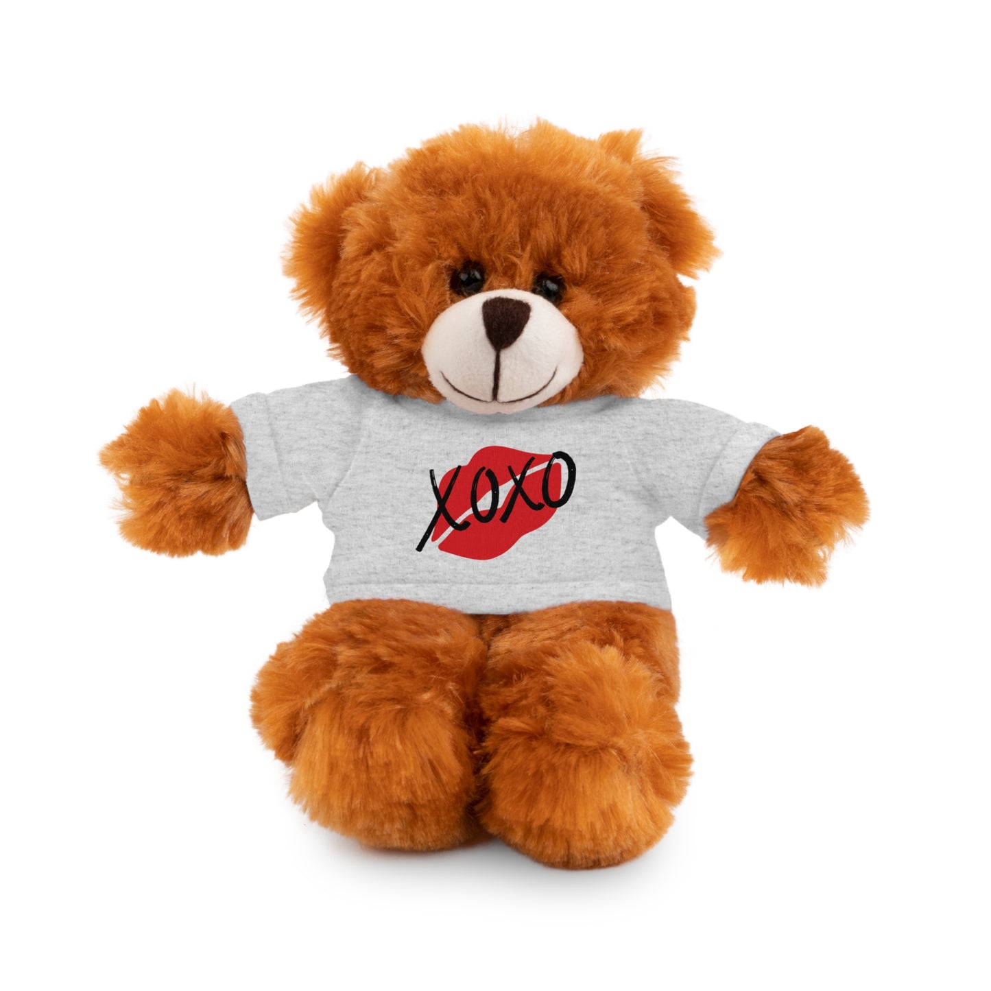 XOXO Kiss Valentine Stuffed Animals with Tee | Valentines Day Gifts