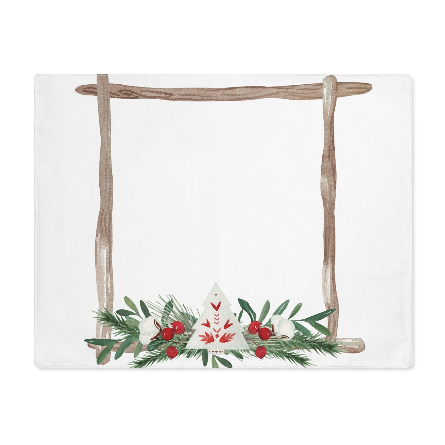 Frame style Scandinavian Christmas Placemat, 1pc