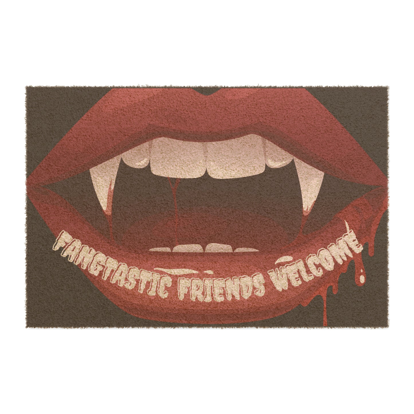 Fangtastic Friends Halloween Welcome Doormat