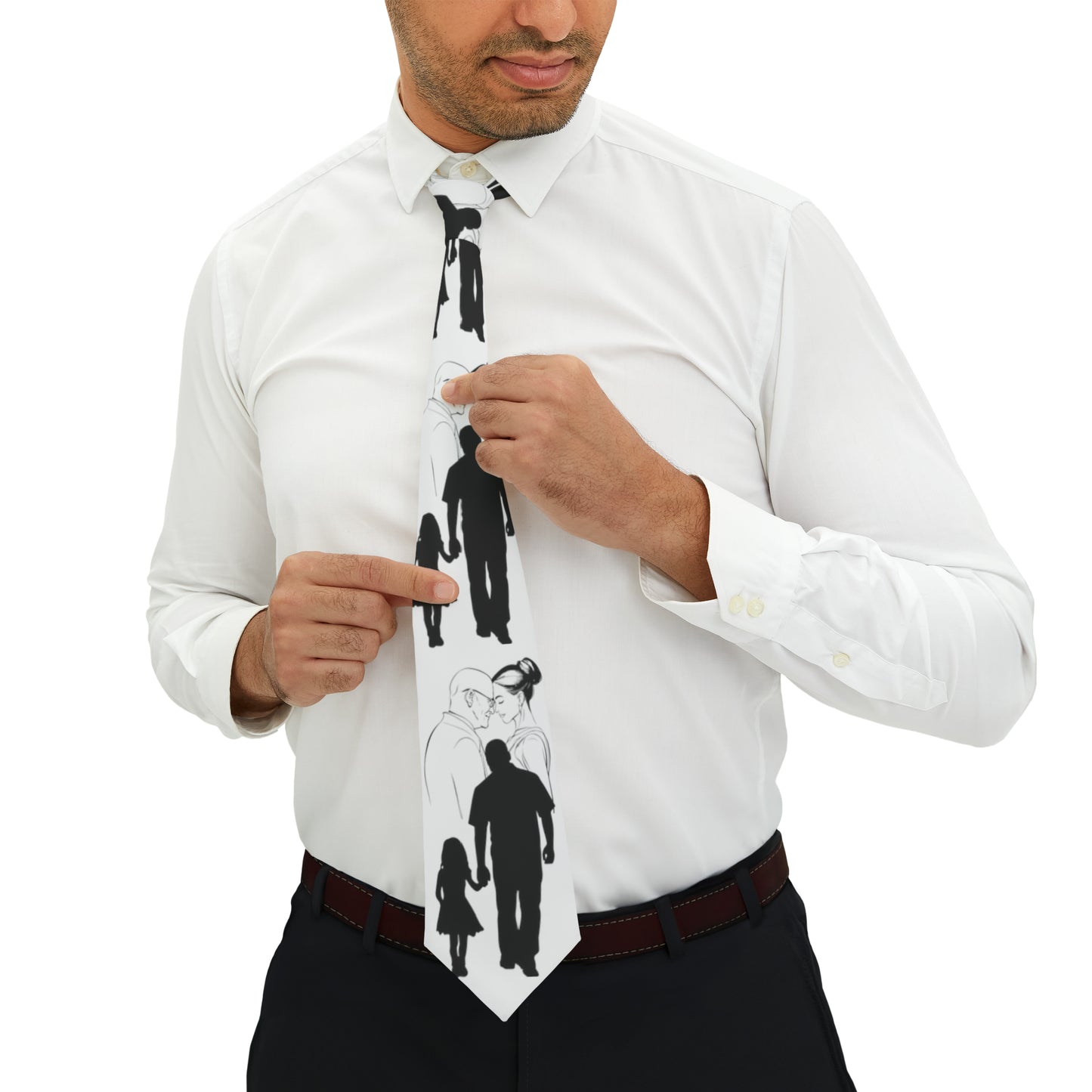 Father and Daughter Silhouette Father of the Bride Necktie