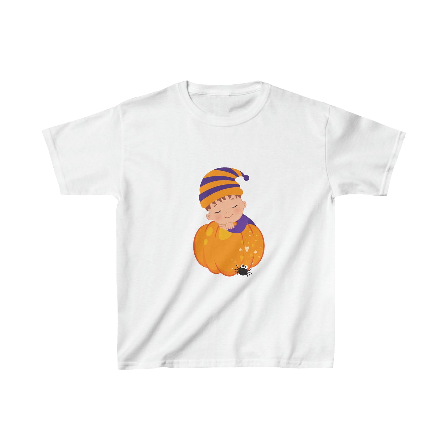 Halloween Sleepy Little Pumpkin Kids Heavy Cotton™ Tee