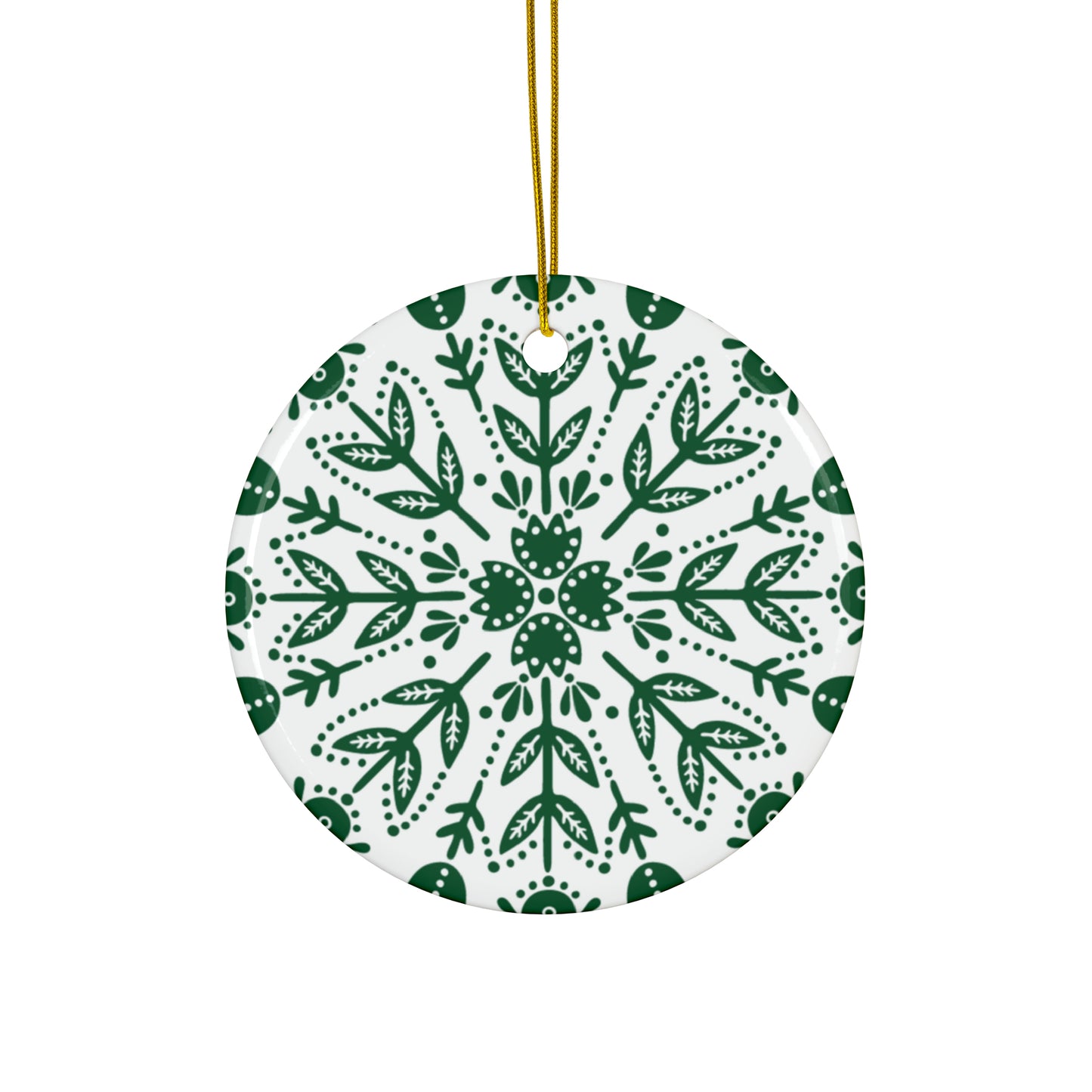 Tulip Icicle Scandinavian Christmas Ceramic Ornaments (1pc, 3pcs, 5pcs, 10pcs)