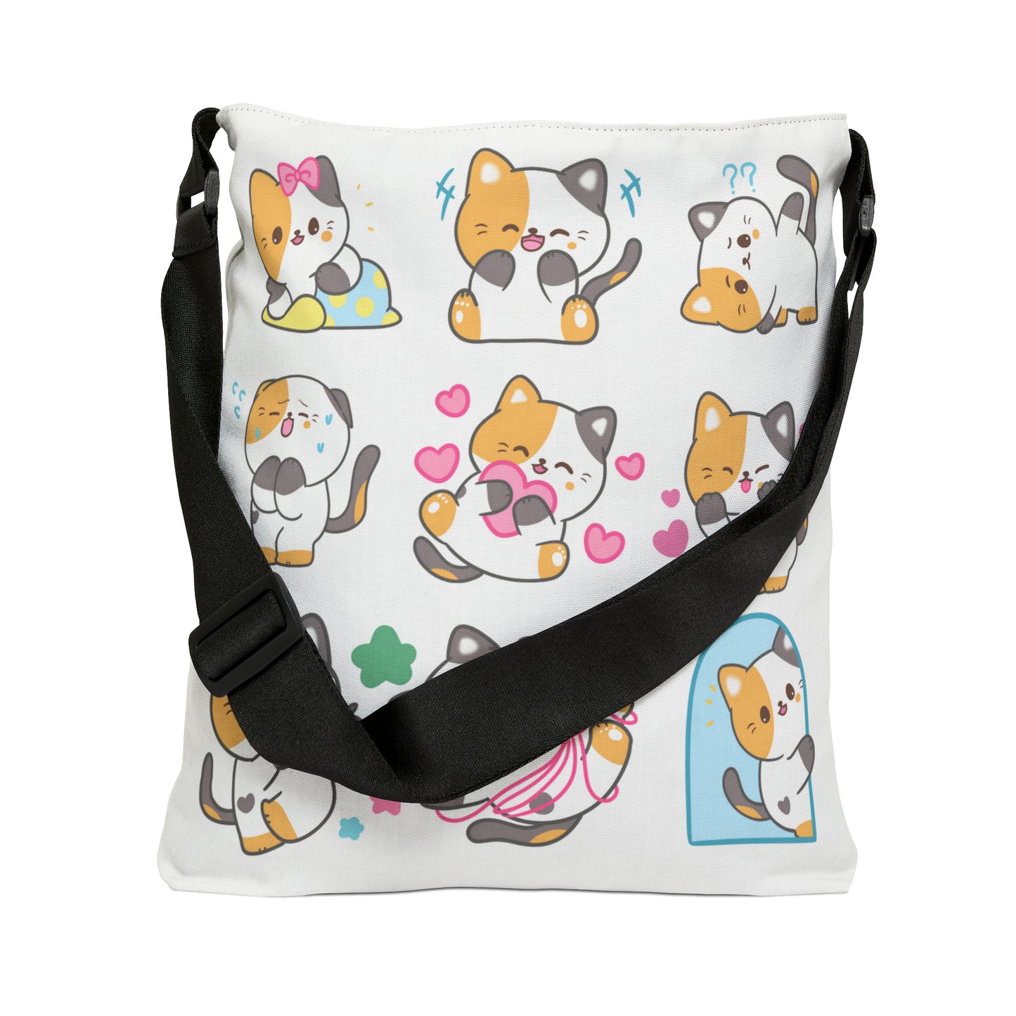 Kitty Cats at Play Adjustable Tote Bag