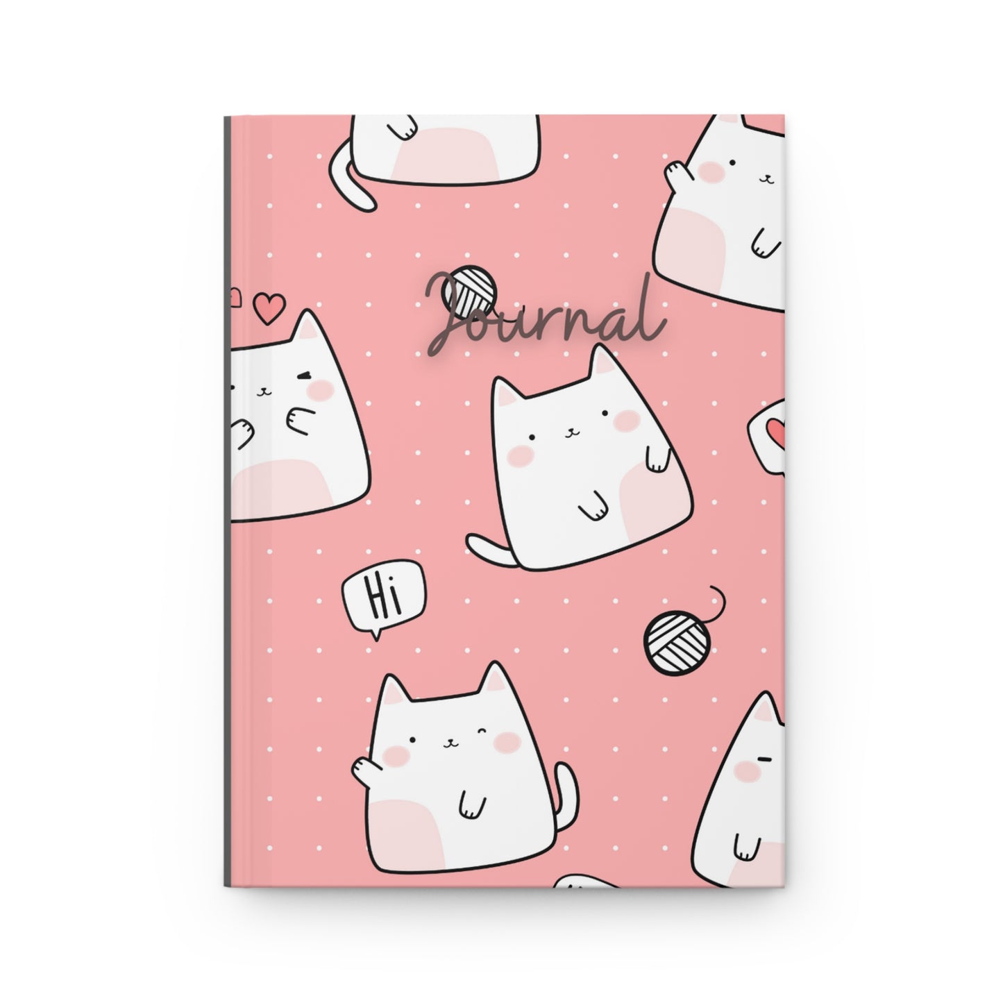Kitty Cat Chats Hardcover Journal Matte