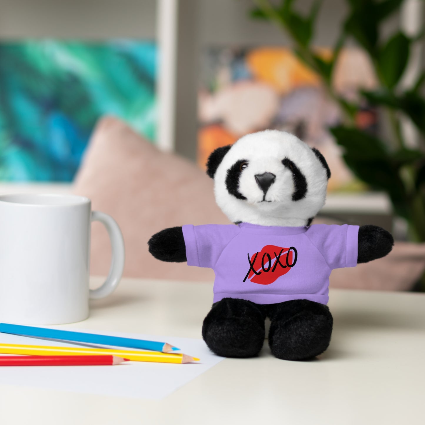 XOXO Kiss Valentine Stuffed Animals with Tee | Valentines Day Gifts