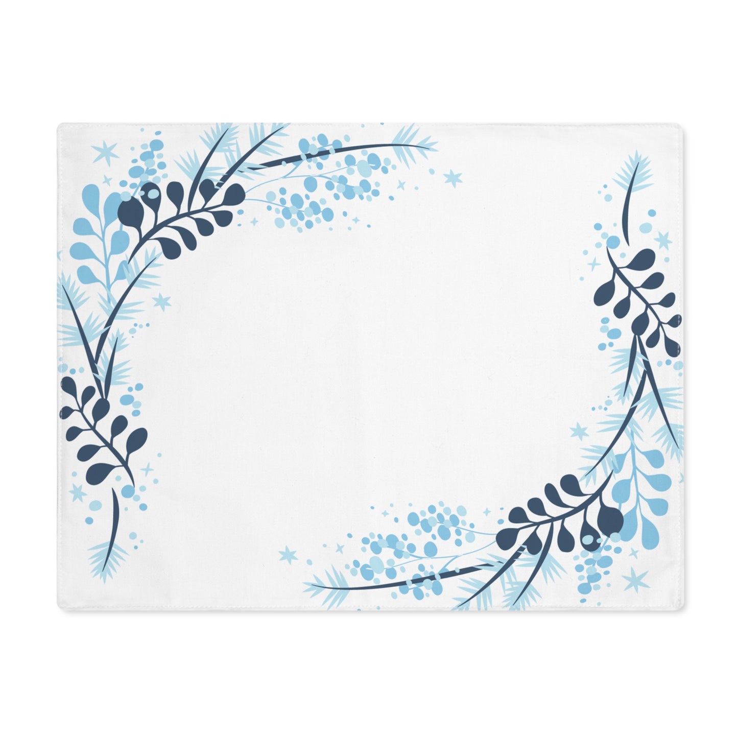 Leafy Swirls Winter Christmas Placemat, 1pc