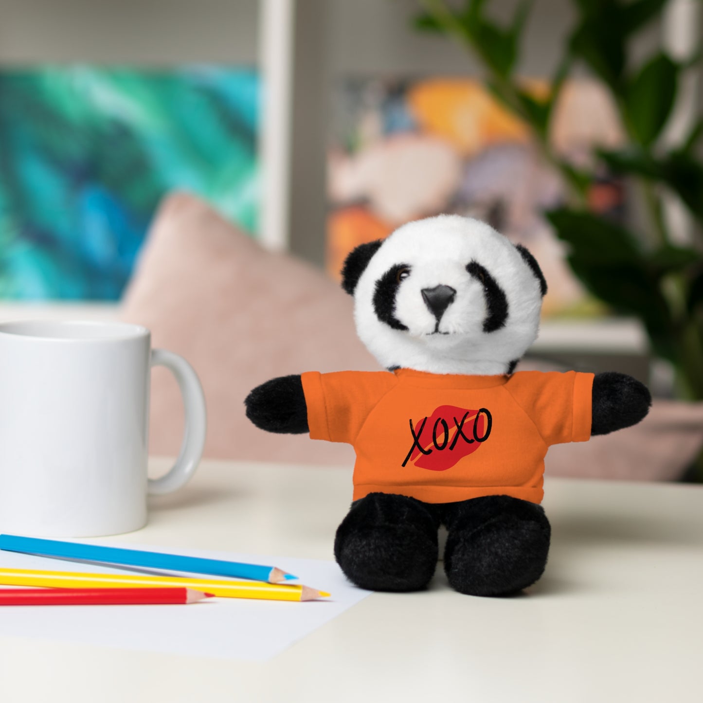 XOXO Kiss Valentine Stuffed Animals with Tee | Valentines Day Gifts