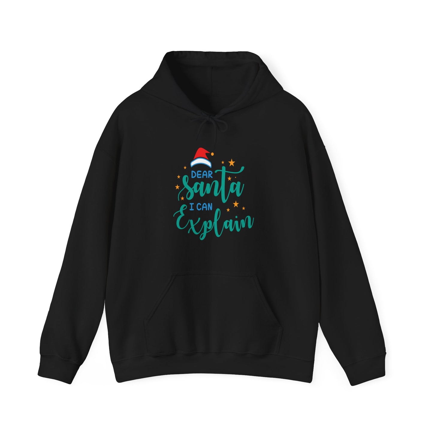 Santa I Can Explain Christmas Graphic Unisex Heavy Blend™ Hooded Sweatshirt