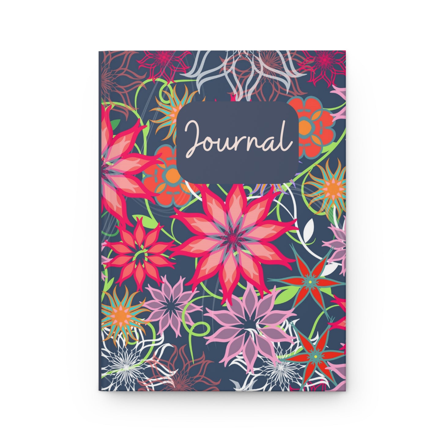 Bright Tropical Wildflowers Hardcover Journal Matte