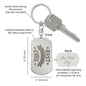 Best Daddy Ever Engraved Stainless Steel Dog Tag Keychain