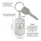 #1 Dad Engraved Stainless Steel Dog Tag Keychain