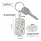 Best Dad Ever Engraved Stainless Steel Dog Tag Keychain