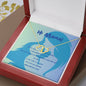 Boy Mom-to-Be - Everlasting Love Necklace (Solid Gold) with MC