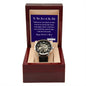 To The Love of My Life on Valentine's Day | Thoughtful Gifts for Him | Men's Openwork Watch with Message Card