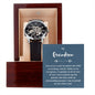 So Proud Grandson Men's Openwork Watch with Mahogany Box and Message Card