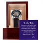 To Dad from Son on Valentine's Day | Thoughtful Gifts for Him | Men's Openwork Watch with Message Card
