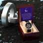 So Proud Son Men's Openwork Watch with Mahogany Box and Message Card