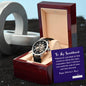 To My Sweetheart on Valentine's Day | Thoughtful Gifts for Him | Men's Openwork Watch with Message Card