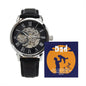 Dad, My Rock - Men's Openwork Watch with MC