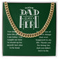 Bonus Dad, Hero - Cuban Link Chain with Message Card