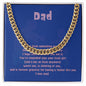 Dad's Girl - Cuban Link Chain Necklace with Message Card