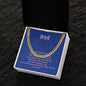 Dad's Girl - Cuban Link Chain Necklace with Message Card