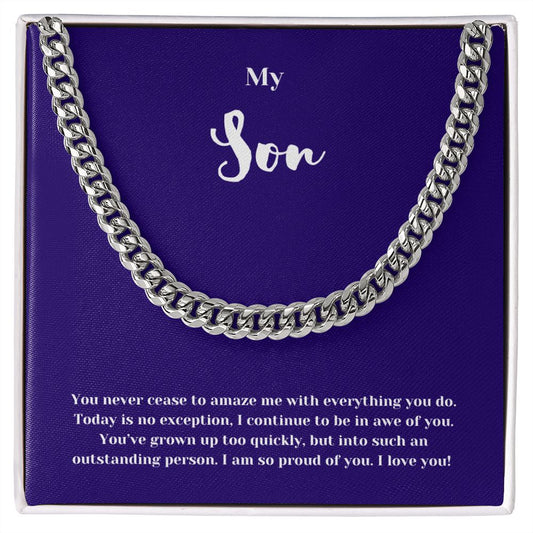 So Proud son Cuban Chain Link