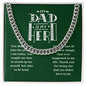 Bonus Dad, Hero - Cuban Link Chain with Message Card
