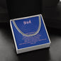 Dad's Girl - Cuban Link Chain Necklace with Message Card
