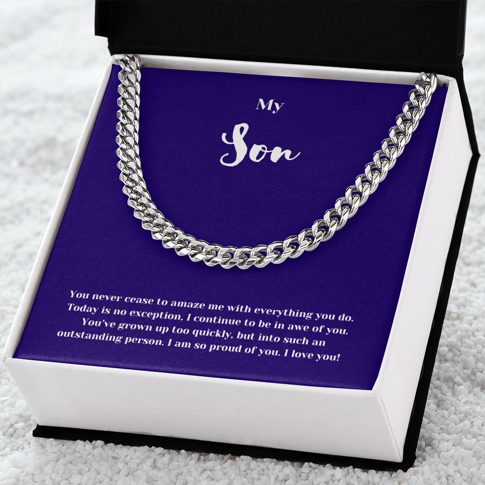 So Proud son Cuban Chain Link