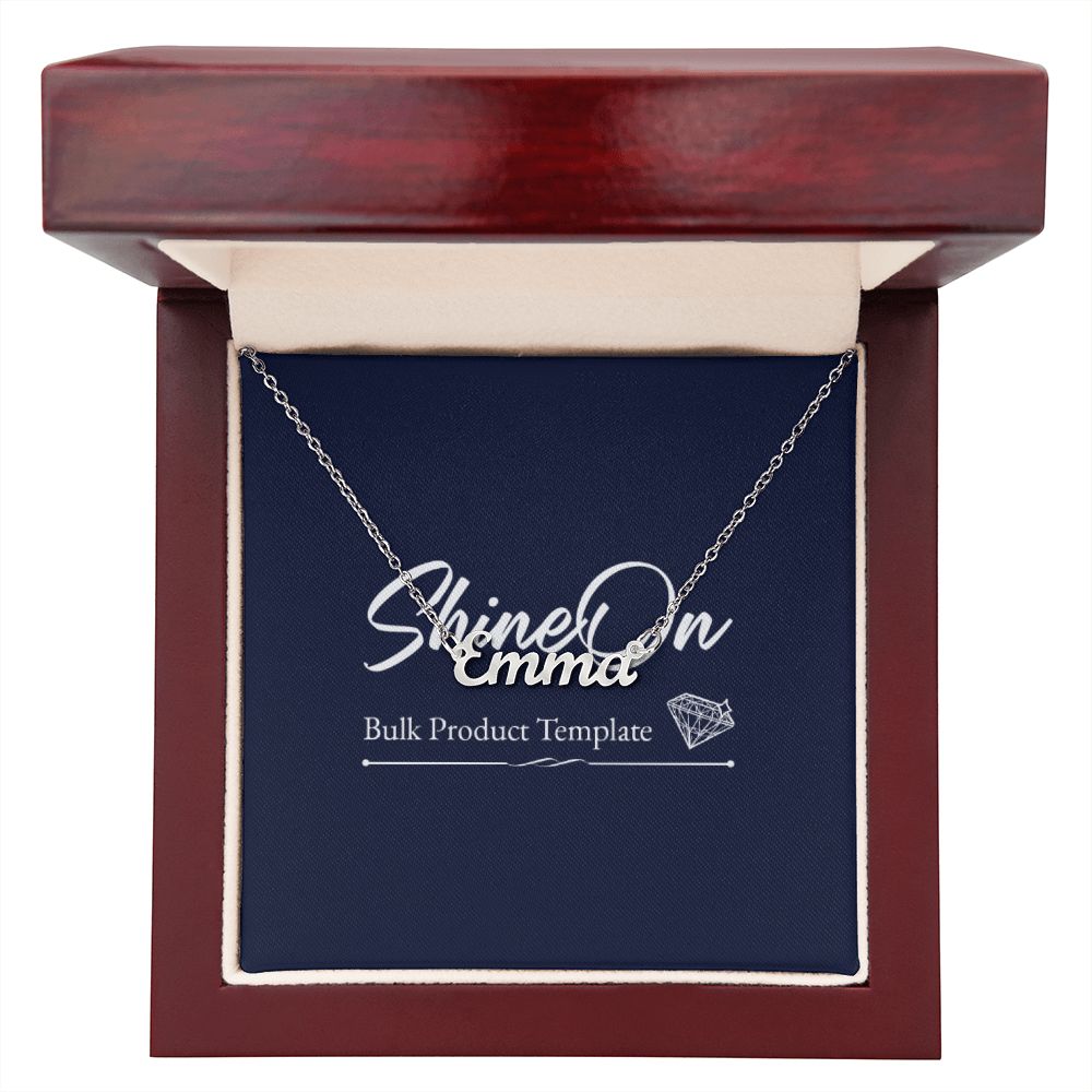 Custom Name Necklace with Message Card