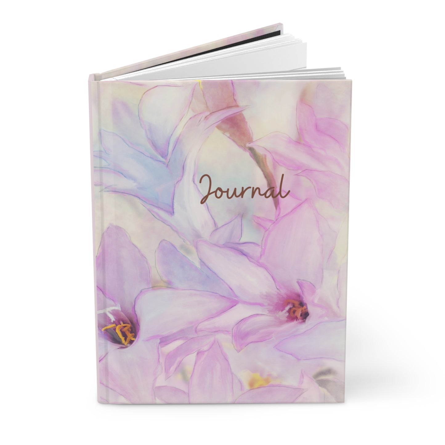Pastel Lilies Floral Hardcover Journal Matte