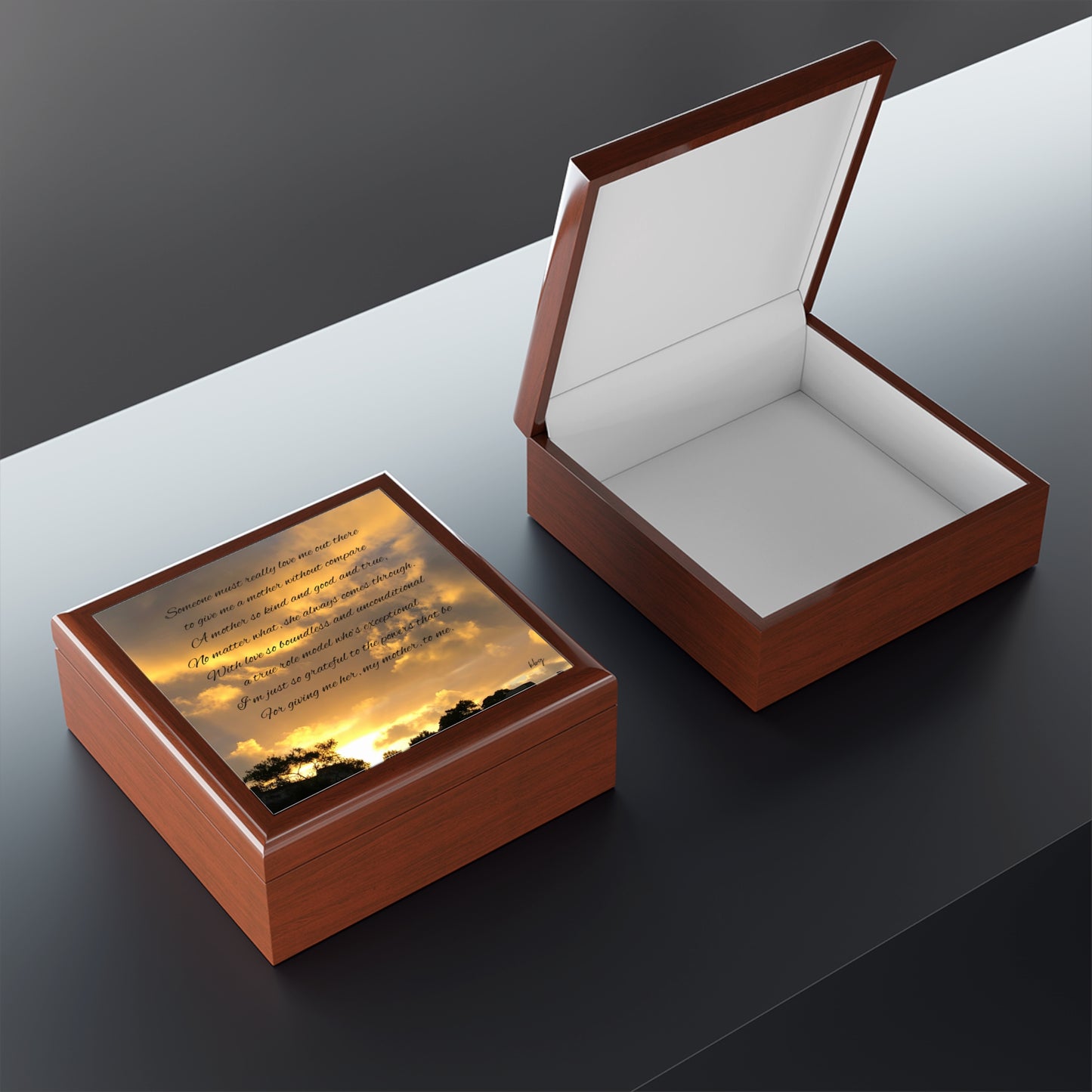 Sunset clouds Jewelry Box