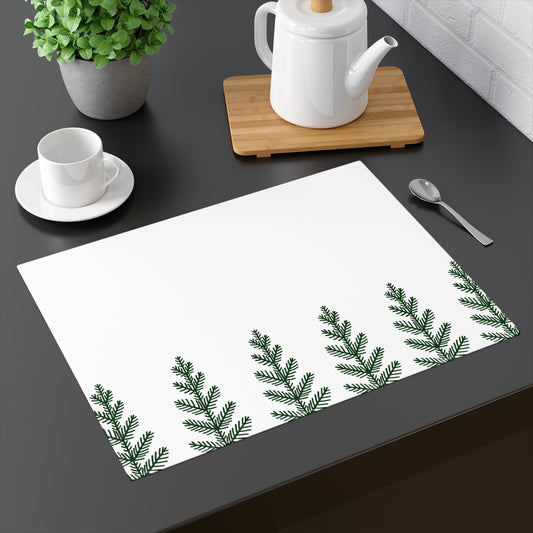 Fir Trees Scandinavian Christmas Placemat, 1pc