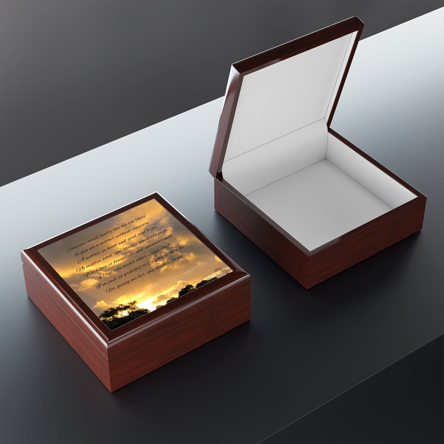 Sunset clouds Jewelry Box