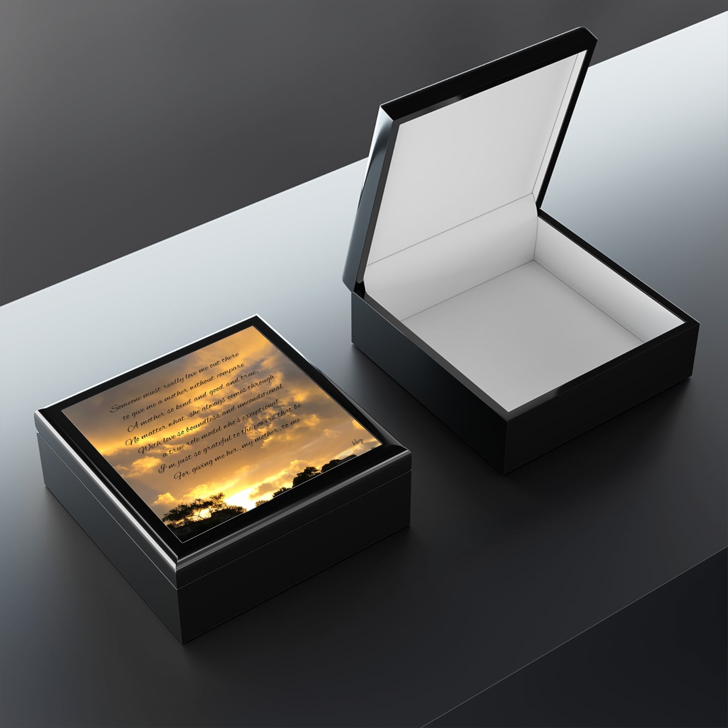 Sunset clouds Jewelry Box