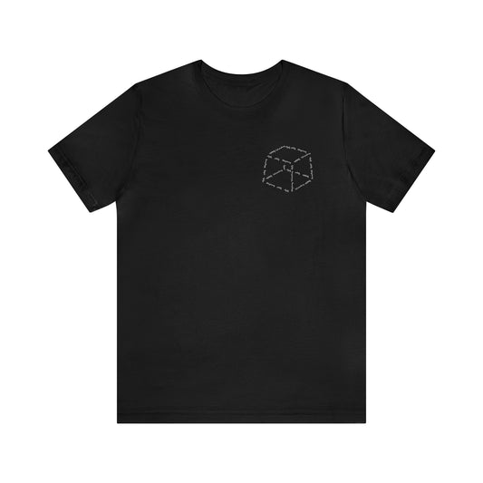 Custom Cube Text Design Unisex Jersey Short Sleeve Tee