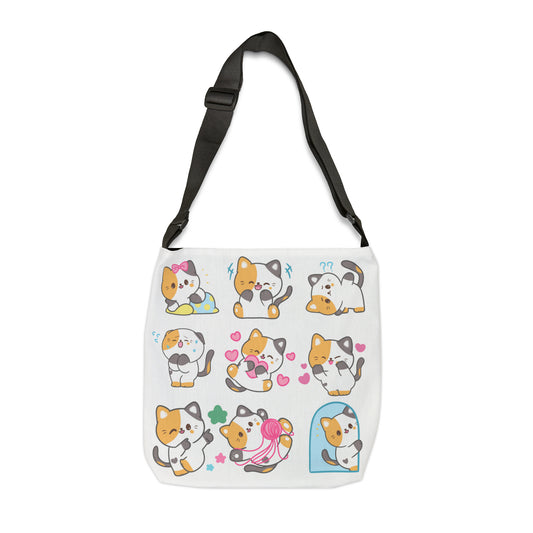 Kitty Cats at Play Adjustable Tote Bag